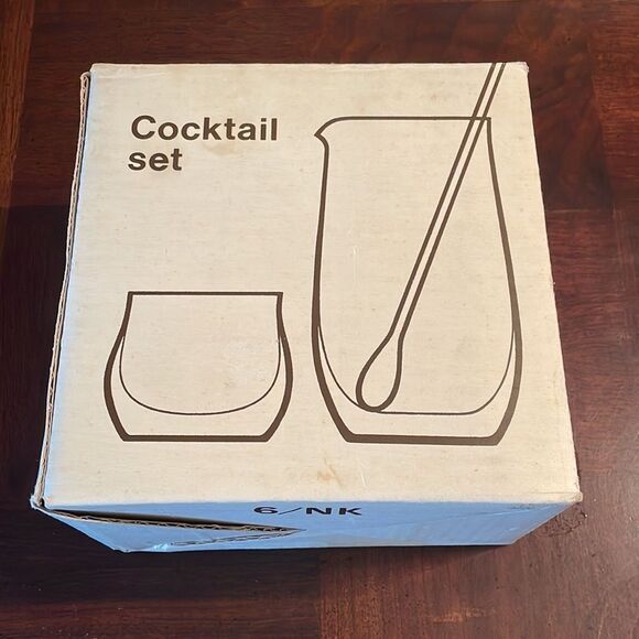 Vintage Bohemia Czechoslovakia Crystal Cocktail Set Set 4 pc Complete in Box - Picture 5 of 7